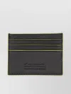Dragon Diffusion Compact Stitched Textured Card Holder In Black