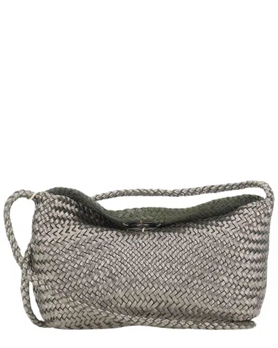 Dragon Diffusion Corsina Leather Tote In Silver