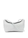 Dragon Diffusion Shoulder Bag Woven Texture Braided Strap In White