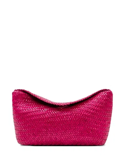 Dragon Diffusion Corsina Woven Cross Body Bag In Pink