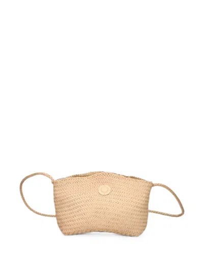 Dragon Diffusion Corsina Woven Leather Crossbody Bag In Brown