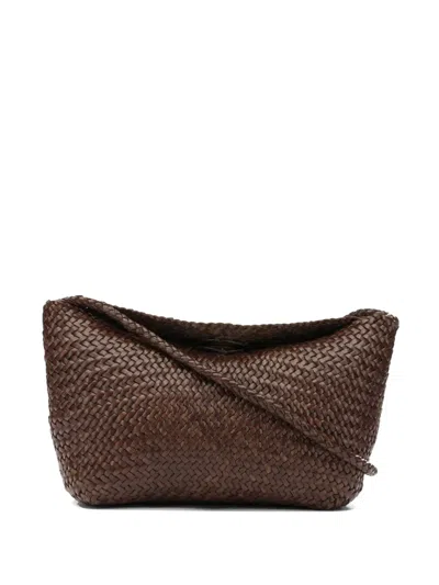 DRAGON DIFFUSION CORSINA WOVEN LEATHER SHOULDER BAG