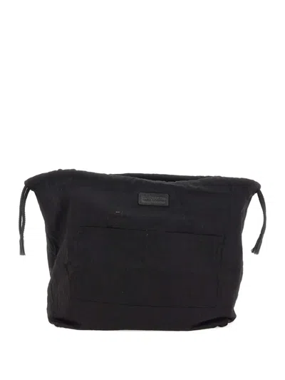 Dragon Diffusion Cotton Clutch Bag In Black