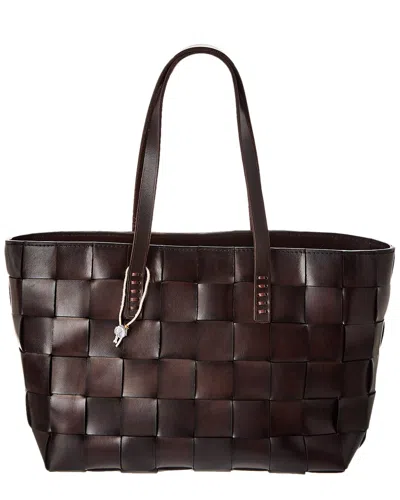 Dragon Diffusion Japan Leather Tote Bag In Dark Brown
