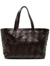 Dragon Diffusion Tote Bag Interwoven Handles In Brown