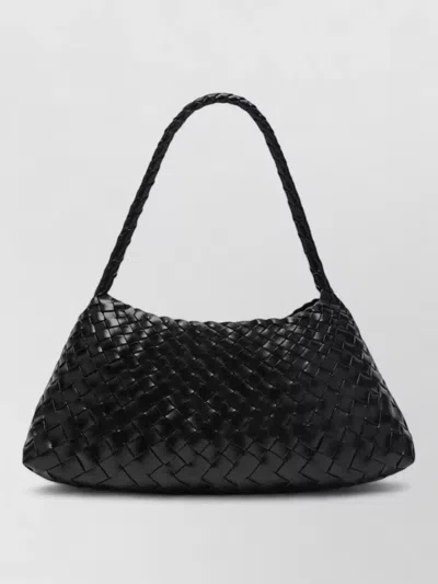 Dragon Diffusion Curved Silhouette Woven Single Handle Shoulder Bag