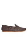 Dragon Diffusion Women Damas Leather Slippers In Brown