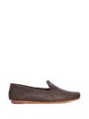 Dragon Diffusion Women Damas Leather Slippers In Brown
