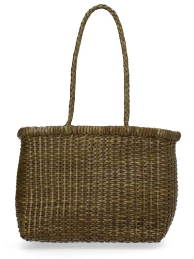 Dragon Diffusion Dark Brown B Weave Small Shoulder Bag
