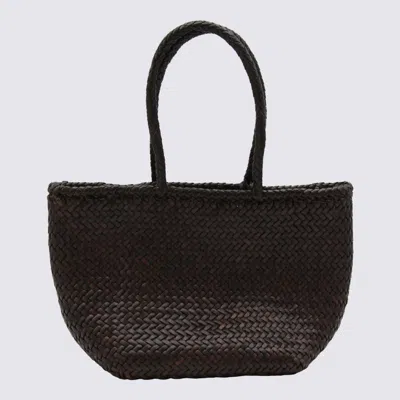 Dragon Diffusion Dark Brown Leather Grace Small Tote