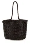 Dragon Diffusion Dark Brown Leather Mini Java Bucket Bag In Brown