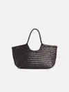 Dragon Diffusion Dark Brown 'nantucket Basket' Large Bag In Brown