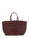 Dragon Diffusion Bamboo Triple Jump Small 3x Jump Design Basket 40x19x15 Cm In Brown