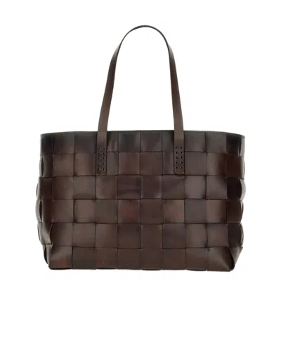 Dragon Diffusion Double-handle Handbag In Brown