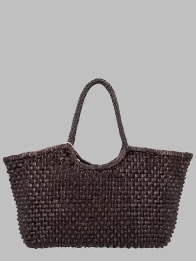 Dragon Diffusion Dragon-emblem Mini Shoulder Bag In Brown