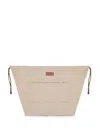 Dragon Diffusion Drawstring Clutch Bag In Neutral