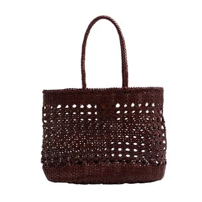 Dragon Diffusion Eclipse Basket Bag In Brown