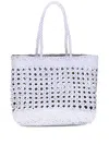 Dragon Diffusion Eclipse Cannage Tote Bag In White