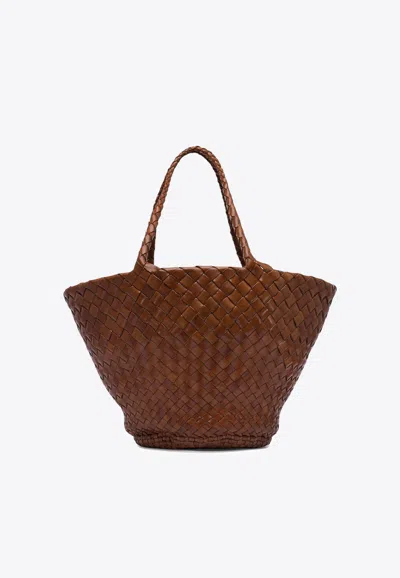 Dragon Diffusion Egola Woven Leather Tote Bag