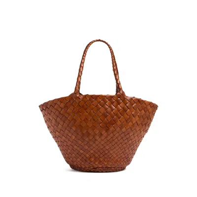 Dragon Diffusion Egola Woven Tote Bag In Brown