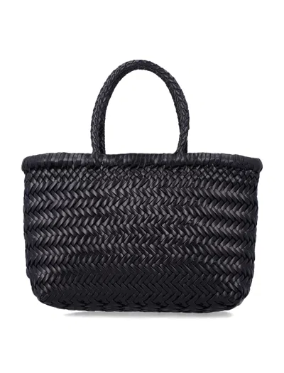Dragon Diffusion Elegant Buff Calf Leather Mini Bag For Women In Black