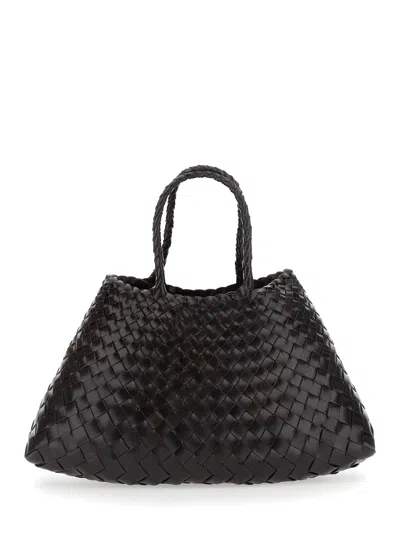Dragon Diffusion Elegant Double Handle Bag - Height 20 Cm, Width 33 Cm, Depth 13 Cm In Brown