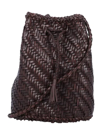 Dragon Diffusion Elegant Leather Bag In Brown