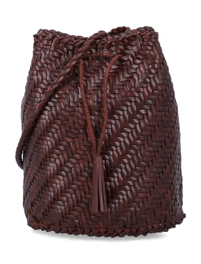 Dragon Diffusion Elegant Leather Mini Bag For Women In Brown