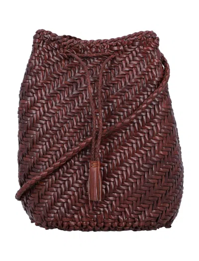 Dragon Diffusion Elegant Leather Mini Bag For Women In Brown