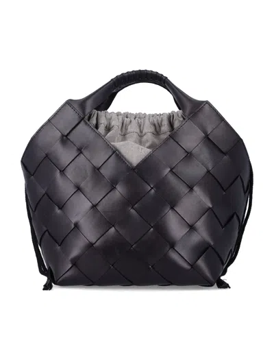 Dragon Diffusion Elegant Mini Leather Bag For Women In Black