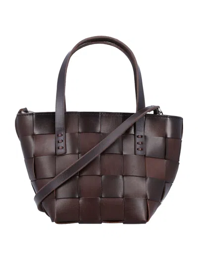 Dragon Diffusion Elegant Mini Leather Bag For Women In Brown