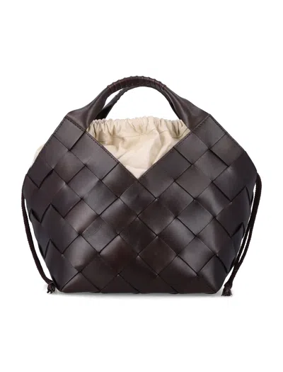 Dragon Diffusion Elegant Mini Leather Bag For Women In Brown