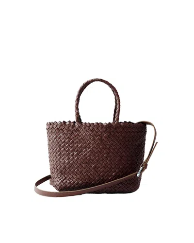 Dragon Diffusion Exquisite Goat Leather Tote Bag In Brown