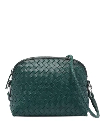 Dragon Diffusion Fellini Leather Shoulder Bag In Green
