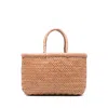 Dragon Diffusion Flat Gora Leather Tote Bag In Neutral