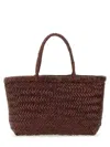 Dragon Diffusion Flat Gora Mini Tote Bag In Brown