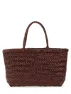 Dragon Diffusion Flat Gora Mini Tote Bag In Brown