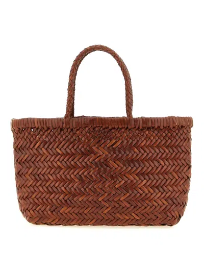 Dragon Diffusion Flat Gora' Mini Handbag In Brown
