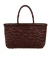Dragon Diffusion Flat Gora Mini Tote Bag In Brown