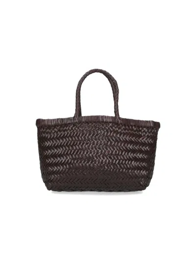 Dragon Diffusion Flat Gora Tote Bag In Brown