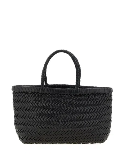 DRAGON DIFFUSION FLAT GORA WOVEN-LEATHER TOTE BAG