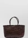 Dragon Diffusion Flat Interwoven Leather Tote Bag