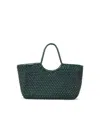 Dragon Diffusion Nantucket Embossed Cactus-pattern Tote Bag In Green