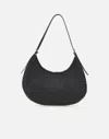 Dragon Diffusion Full Moon Black Leather Shoulder Bag