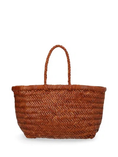 Dragon Diffusion Gora Mini Flat Bag Woman Tan In Brown