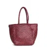 Dragon Diffusion Grace Basket Bag, Small In Burgundy