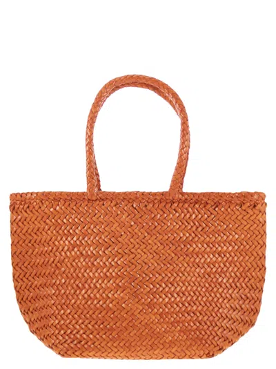 DRAGON DIFFUSION GRACE BASKET SMALL - WOVEN LEATHER BAG