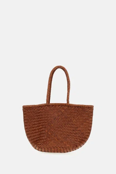 Dragon Diffusion Grace Basket Small Bag In Brown