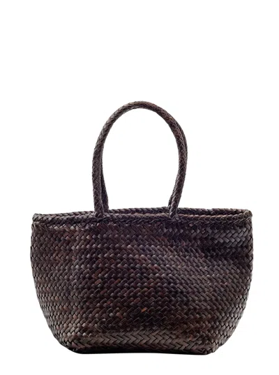 Dragon Diffusion Grace Basket Small Diagonal 2x Jump Basket 35x25x17 Cm Buff Calf Leather In Brown