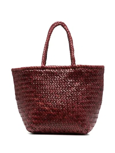 Dragon Diffusion Grace Basket Small Diagonal In Burgundy